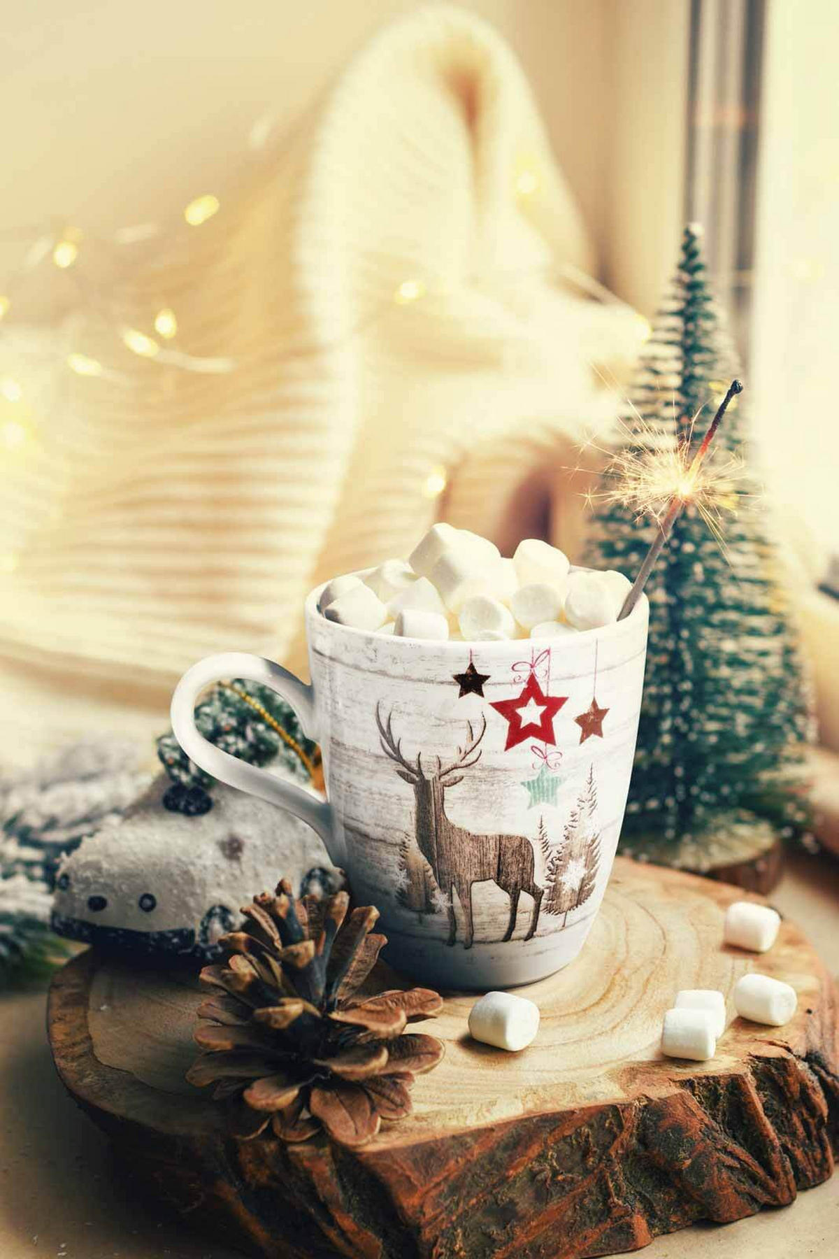 FRÜHSTÜCKS-SET Life Christmas weiß-braun 18er Set - Weiß/Braun, Keramik (1/1/1cm) - Seltmann Weiden