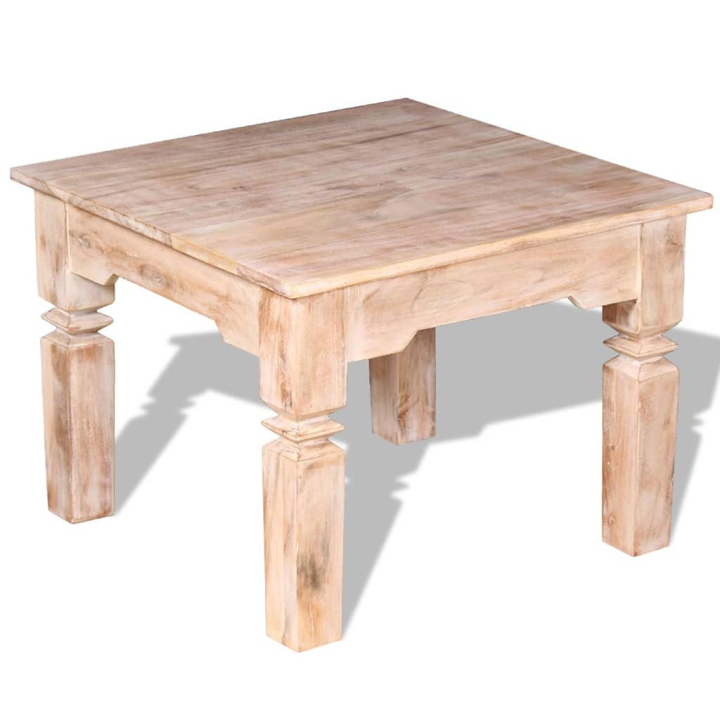 COUCHTISCH Akazienholz 60x60x45 cm - Braun, Holz (60/60/45cm) - furnicato