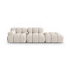 SOFA modular rechts Bellis aus 3D-Stoff leichtes beige 4 Sitzplätze - Creme, Textil (282/70/94cm) - Micadoni