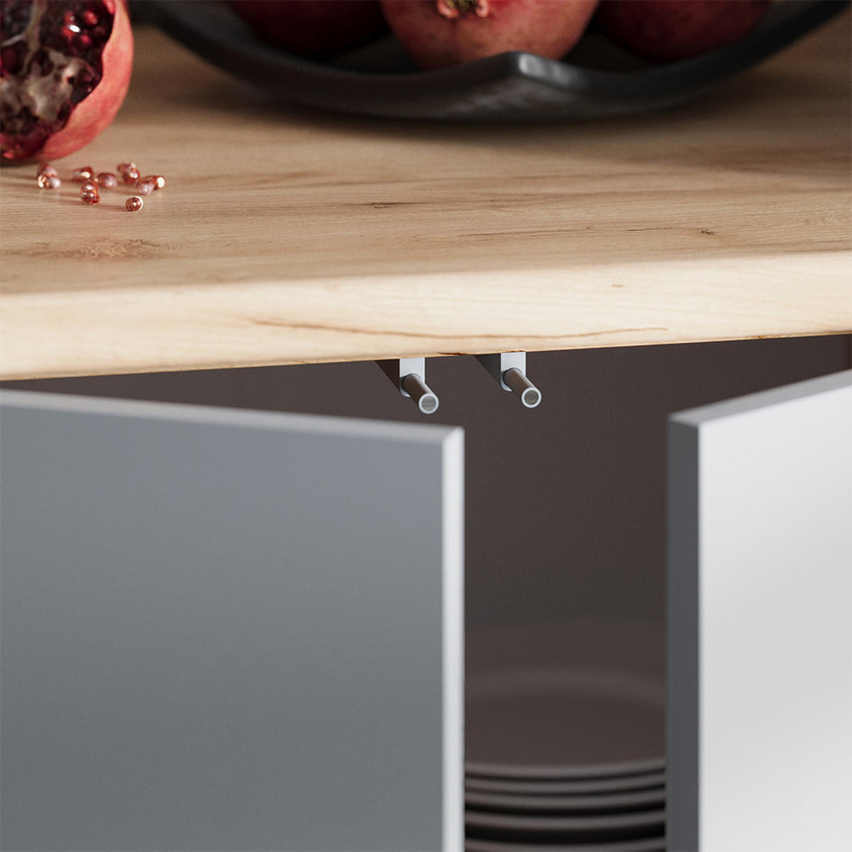 KUCHYŇSKÁ LINKA R-Line Šedá - šedá, kompozitní dřevo (240/81.6/60cm) - Vicco