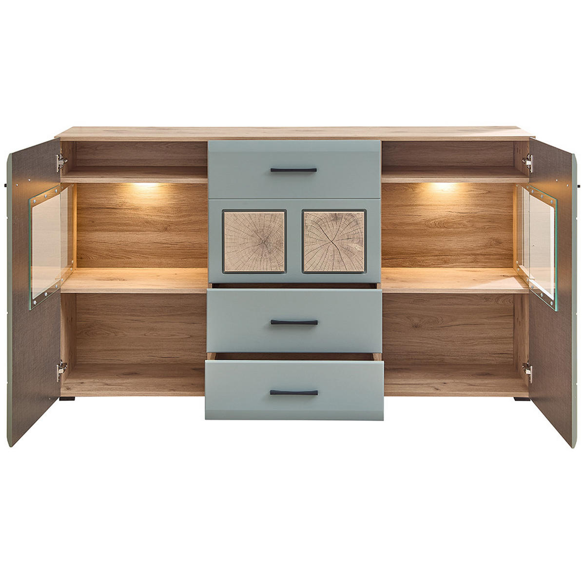 SIDEBOARD Faro-36 - Braun, Holzwerkstoff (170/94/42cm) - Lomado
