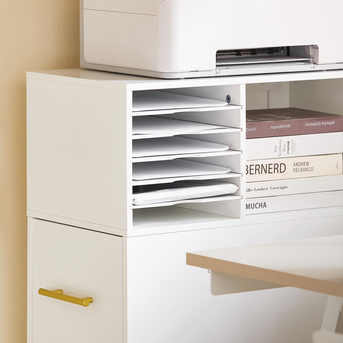 AKTENSCHRANK Weiß - Weiß, Holzwerkstoff (60/100/33cm) - SoBuy