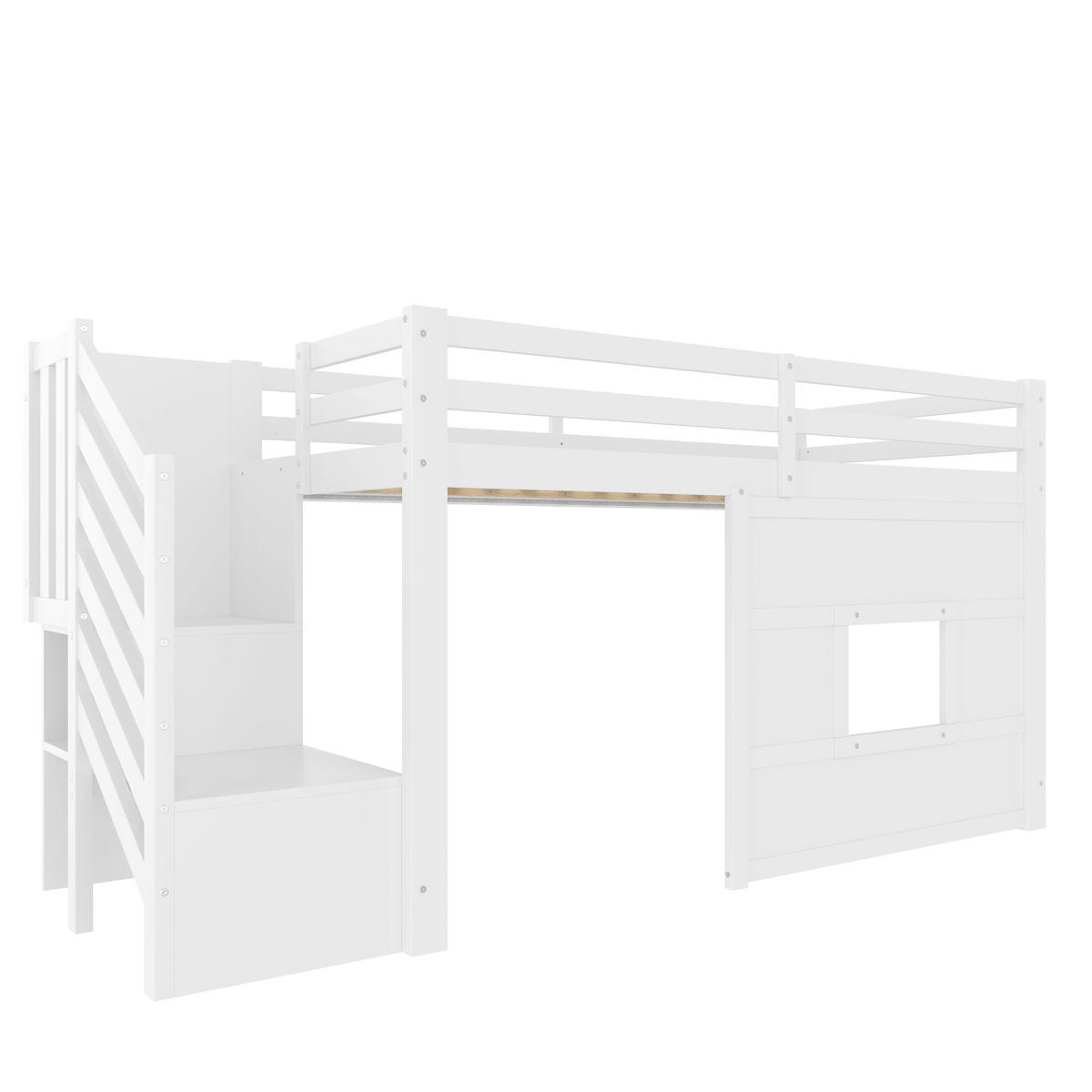 HOCHBETT 90/200 cm Weiß - Weiß, Holz/Holzwerkstoff - Raumix