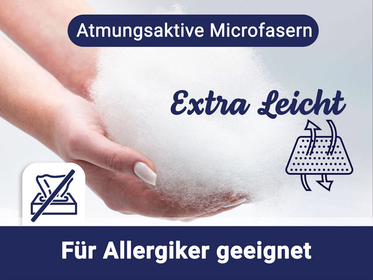 BETTDECKE, 100% Polyester - Weiß, Textil (135/200cm) - Zollner