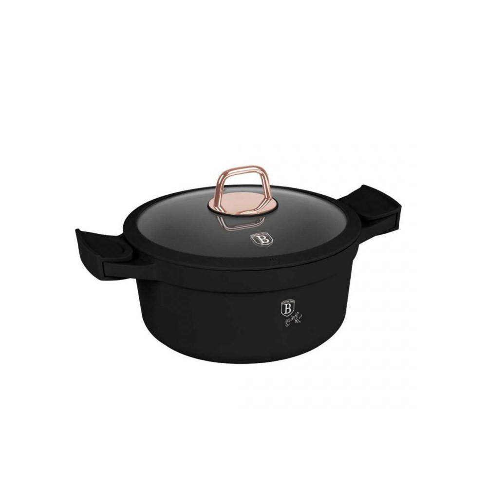 TOPF Schwarz 34/24/11.4 cm BH1457 - Schwarz, Metall (24cm) - Berlinger Haus