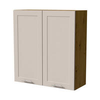 HÄNGESCHRANK Oslo W4/90 Eiche Artisan / Kaschmir Matt 90 / 32,5 / 96cm - Kaschmir/Eiche Artisan, Holz/Holzwerkstoff (90/96/32.5cm) - Feldmann-Wohnen