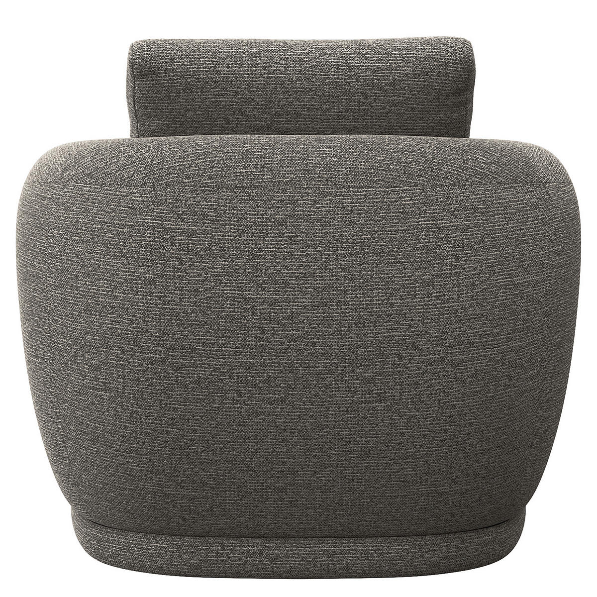 SESSEL - Schwarz/Grau, Kunststoff/Textil (92/74/90cm) - home24