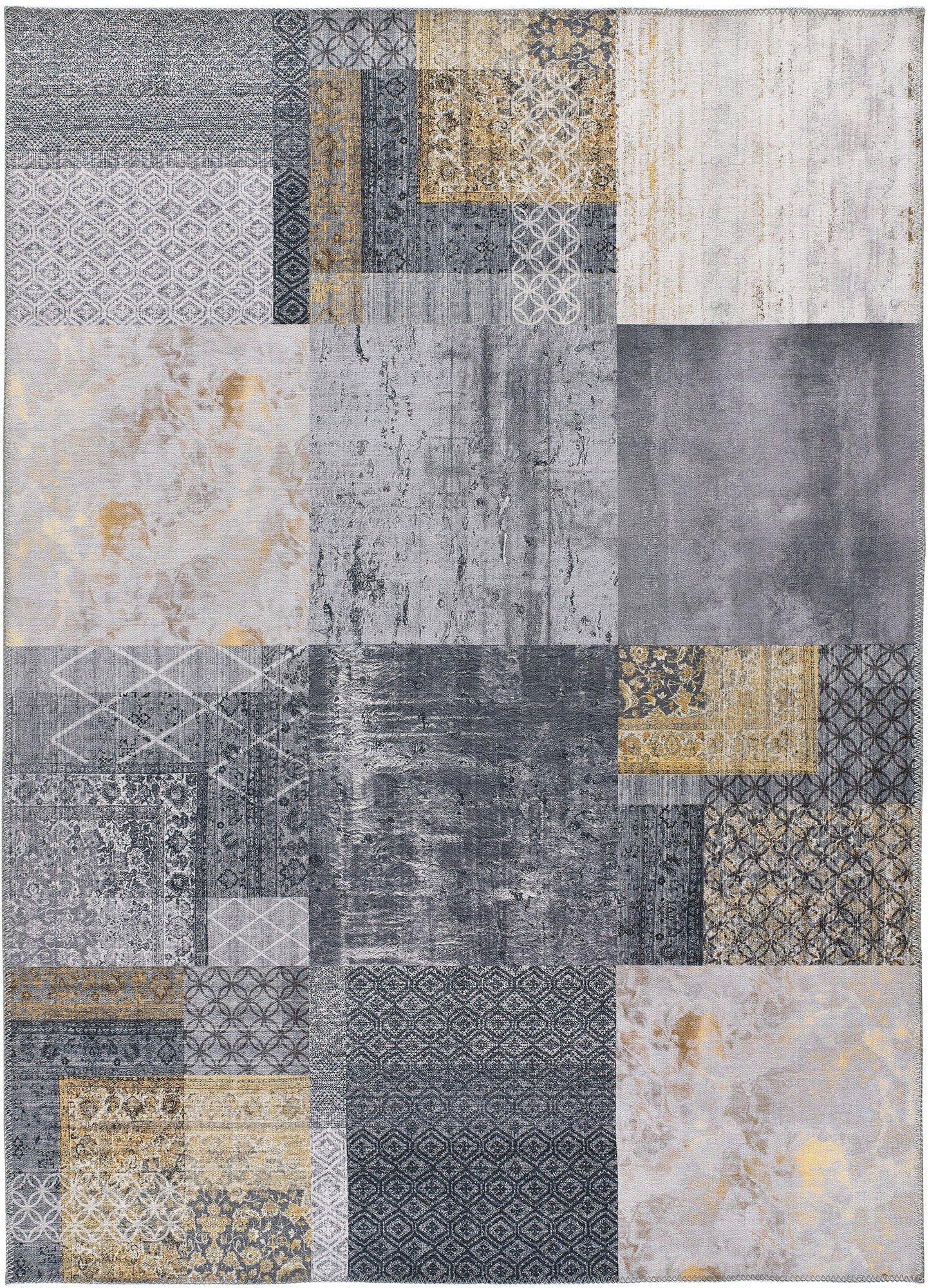 Atticgo Webteppich Grau 120x170 cm