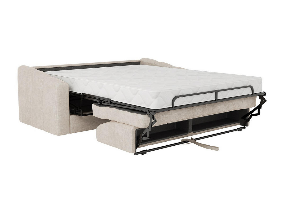 SCHLAFSOFA - 4 Personen - stoff - beige Darielo - Beige, Textil (210/93/223cm) - Vente-Unique