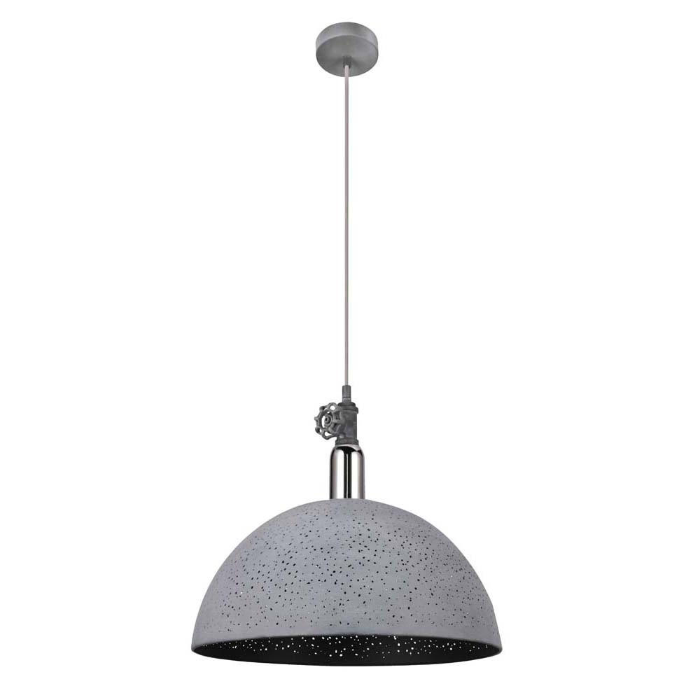 HÄNGELEUCHTE Metall Grau Chrom Antik - Grau, Metall (40/40/150cm) - Globo Lighting