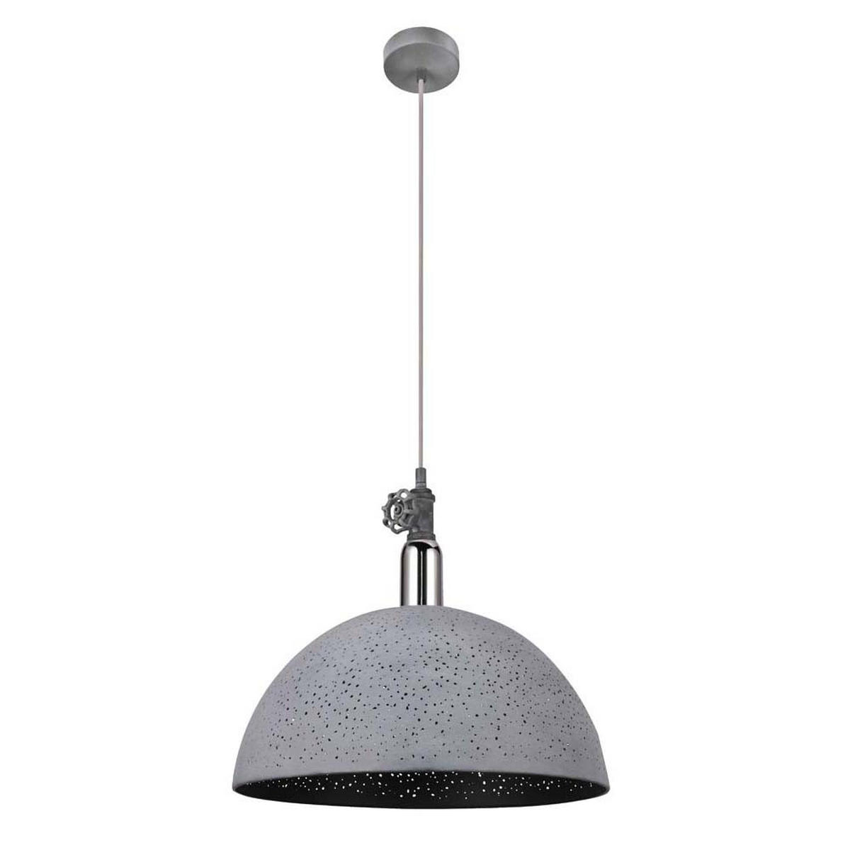 HÄNGELEUCHTE Metall Grau Chrom Antik - Grau, Metall (40/40/150cm) - Globo Lighting