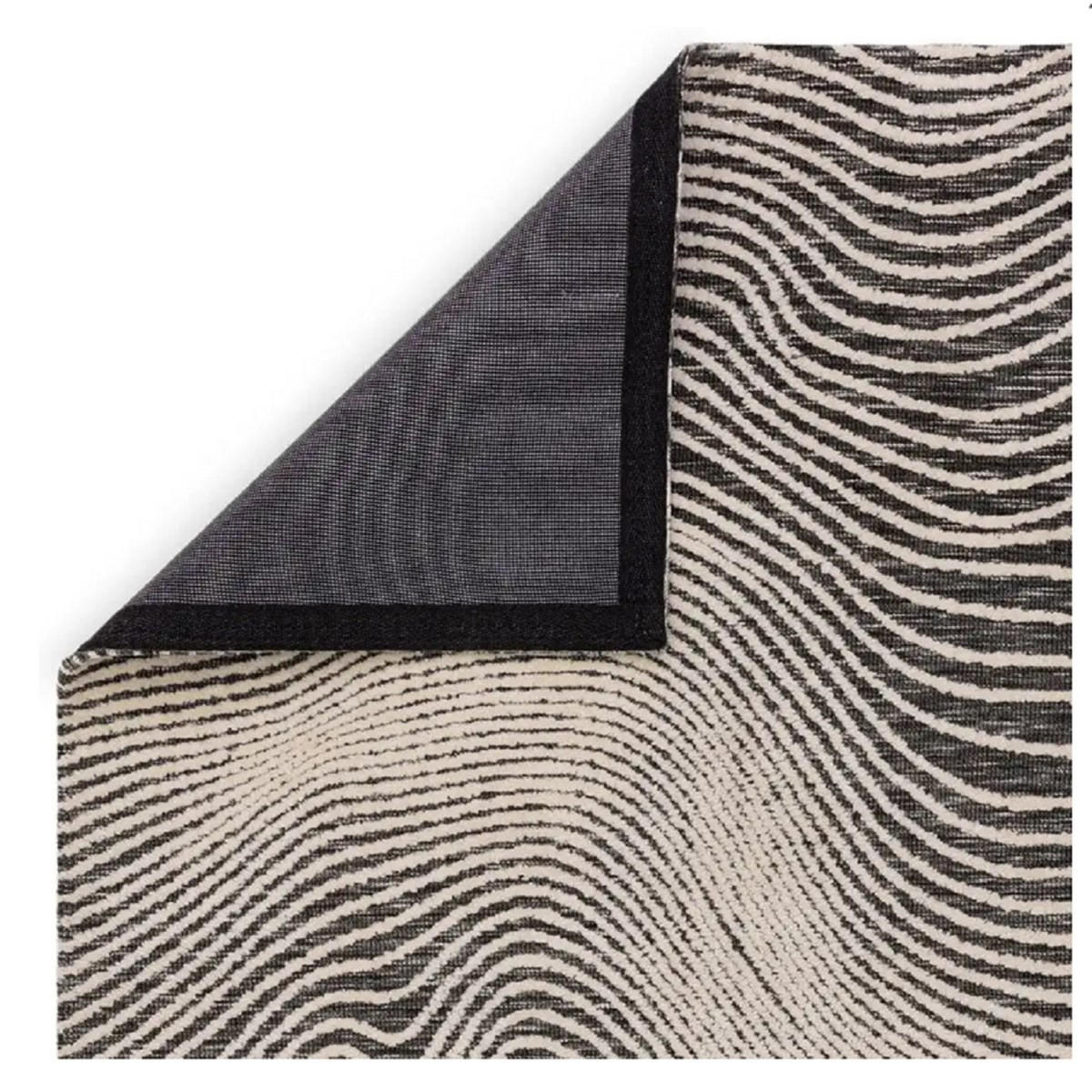 TEPPICH Moderner für Wohn- und Schlafzimmer MASSY Schwarz 120 x 170 cm - Schwarz, Textil (120/170cm) - Novatrend
