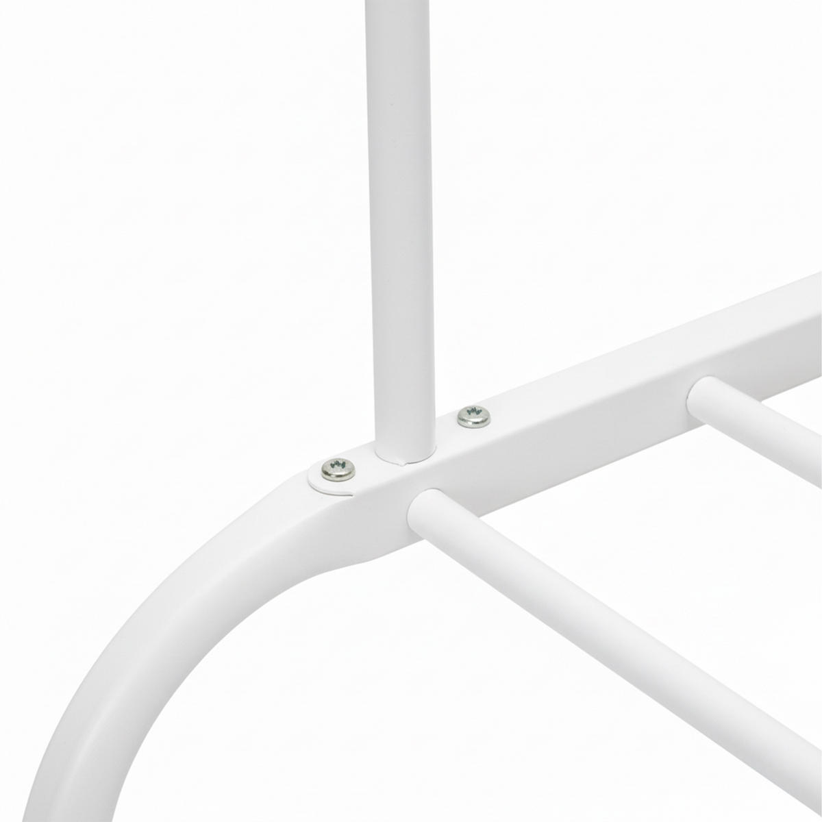 KLEIDERSTÄNDER - Weiß, Kunststoff/Metall (110/146/56cm) - Relaxdays