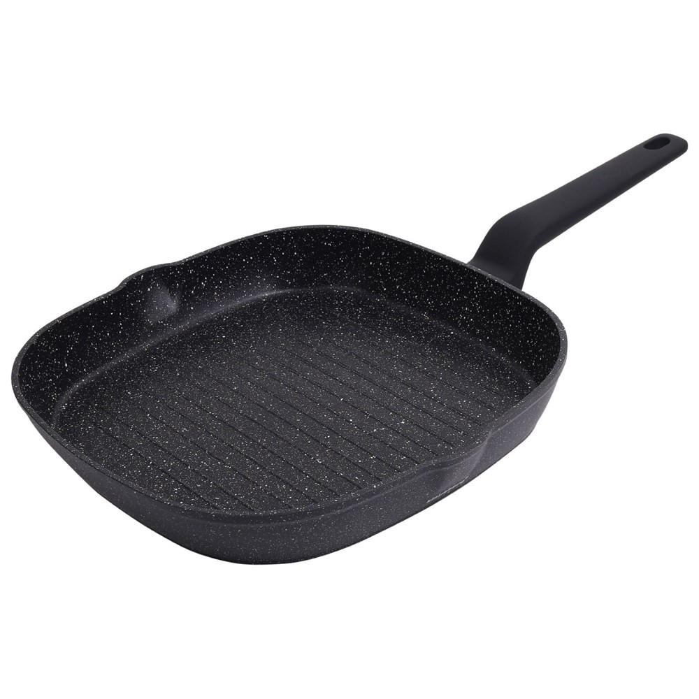 GRILLPFANNE Schwarz 28/28/4 cm KB7662 - Schwarz, Metall (28cm) - Klausberg 