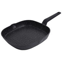 GRILLPFANNE Schwarz 28/28/4 cm KB7662 - Schwarz, Metall (28cm) - Klausberg 
