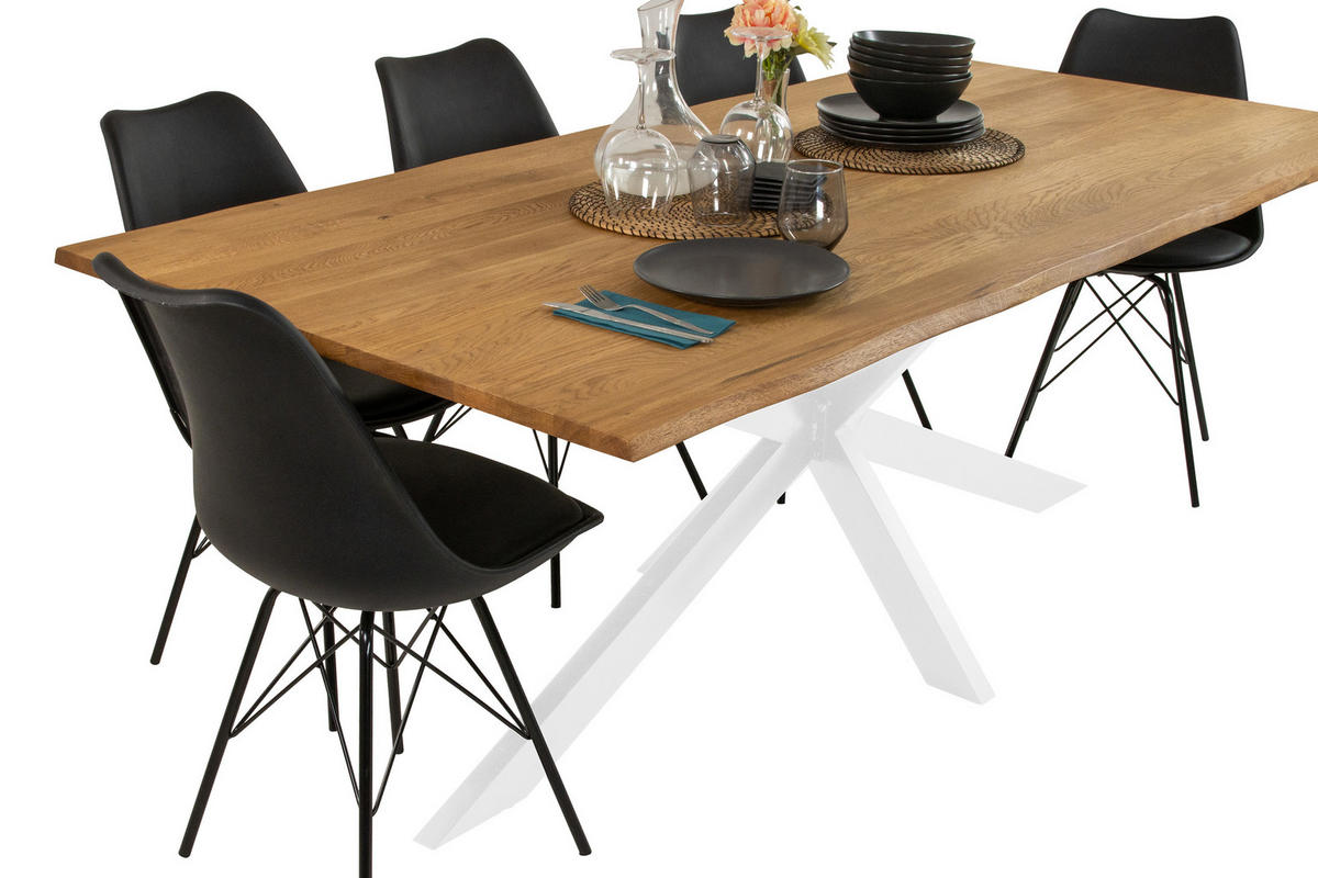 ESSTISCH SALVADOR - Eichefarben/Beige, Holz (100/220/77cm) - SAM