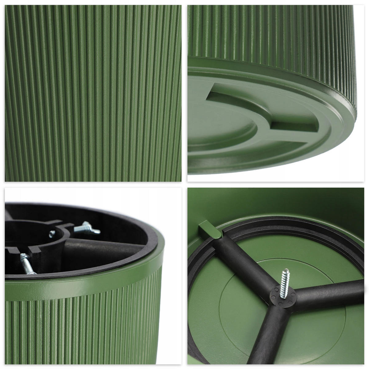 KADAX Weihnachtsbaumständer Christbaumständer 1,5 m - Grün, Kunststoff (13.7cm) - KADAX