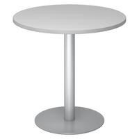 PAUSENTISCH klein STF 80/80/74,5 cm in Grau/Silberfarben - Silberfarben/Grau, Holzwerkstoff (80/80/74.5cm) - bümö