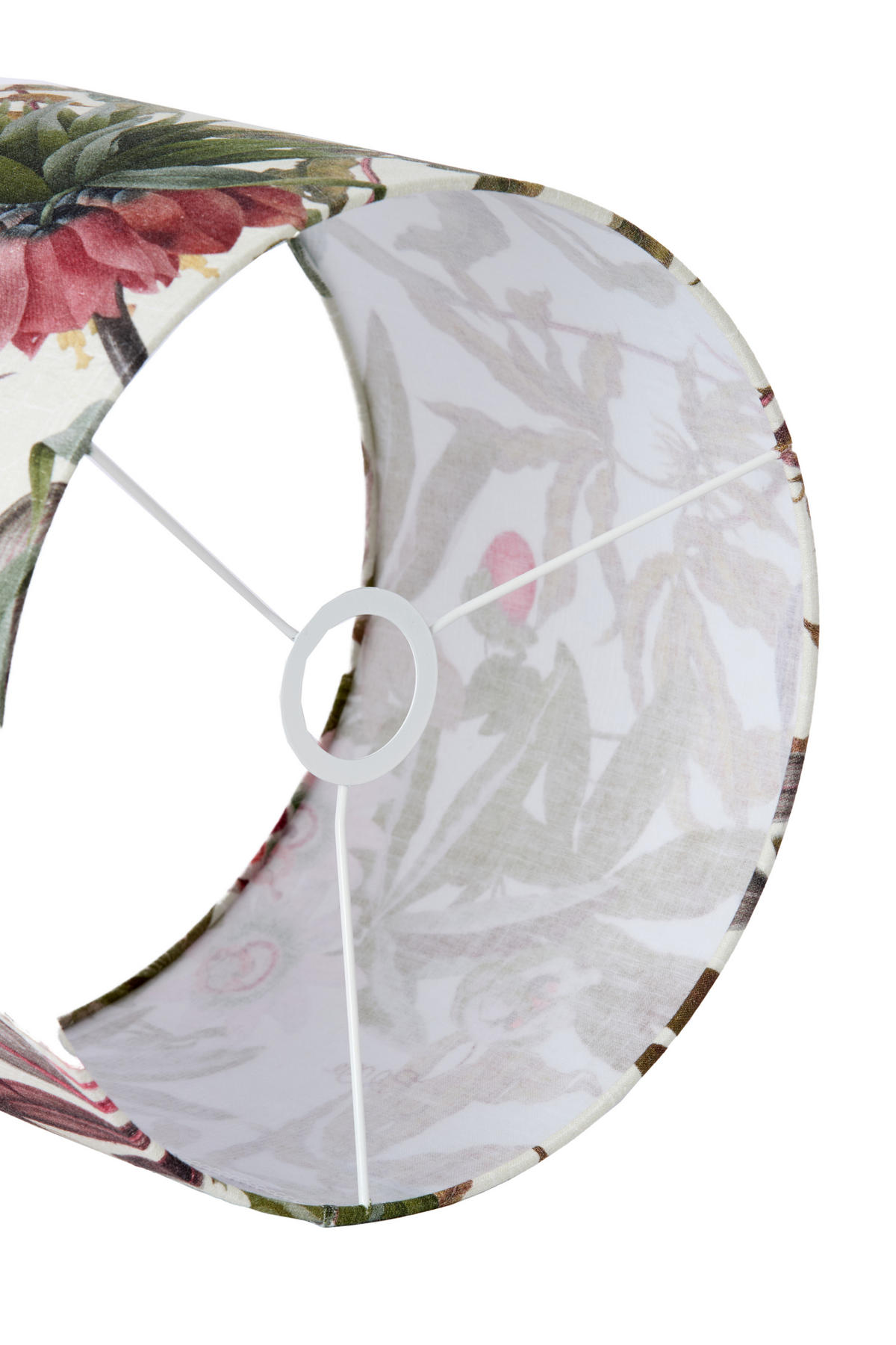 LAMPENSCHIRM Isadore Weiß 40/40/30 cm - Weiß, Textil (40/40/30cm) - Light & Living