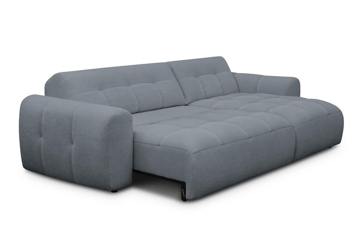ECKSOFA LUMERO 4-Sitzer RECHTS, graphitfarben - Schwarz/Graphitfarben, Holz/Textil (275/166cm) - Courtois Laville