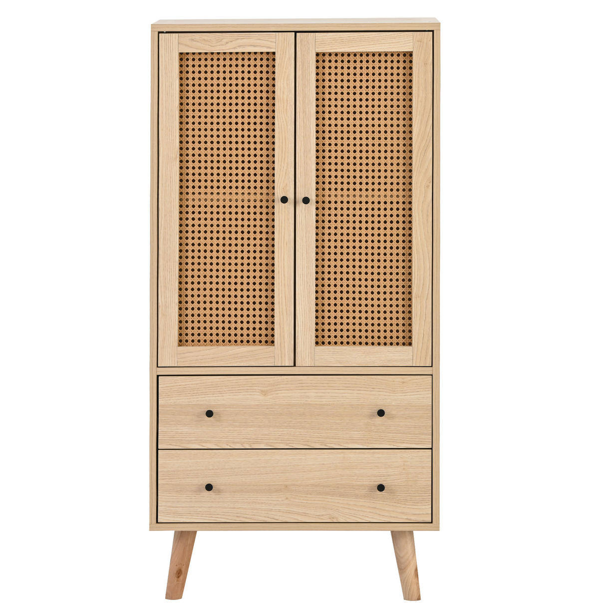 SIDEBOARD 60/40/120 cm in Eiche mit 2 Türen und 2 Schubladen - Eichefarben, Holzwerkstoff (60/120/40cm) - Flora Grace