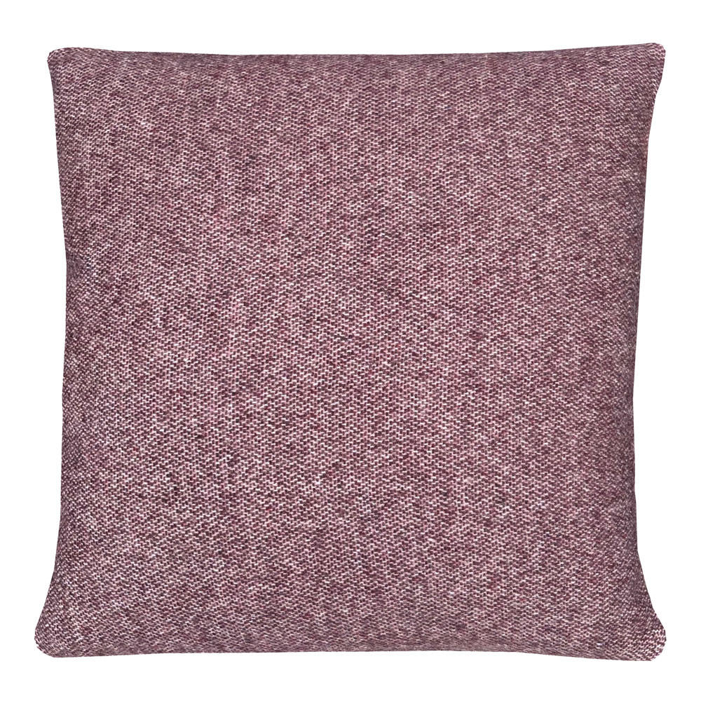 WOLLKISSEN recycelte Wolle Doppelseitig Rosenholzfarbe 50x50 - Pink/Lila, Textil (50/50/12cm) - Malagoon