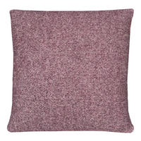 WOLLKISSEN recycelte Wolle Doppelseitig Rosenholzfarbe 50x50 - Pink/Lila, Textil (50/50/12cm) - Malagoon