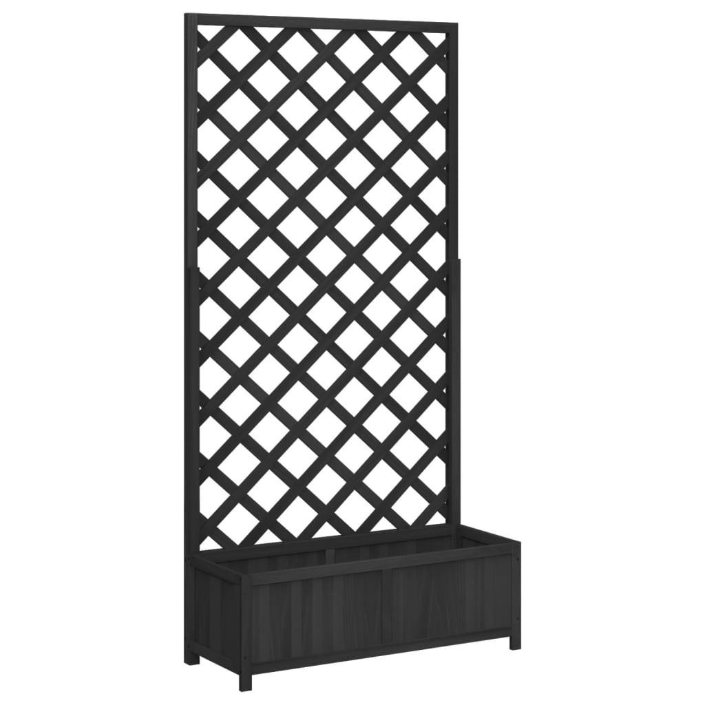 vidaXL Pflanzkübel Schwarz 35x180x90 cm