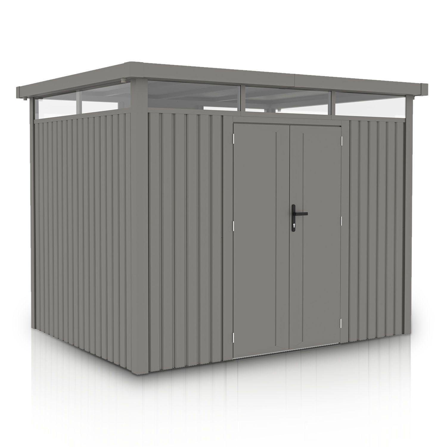 GERÄTEHAUS Luzern Pro Taupe - Taupe, Metall (294/222/230cm) - Juskys