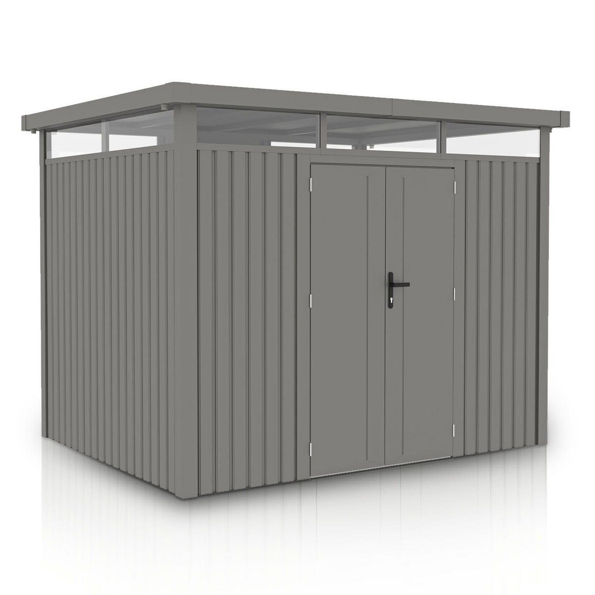 GERÄTEHAUS Luzern Pro Taupe - Taupe, Metall (294/222/230cm) - Juskys