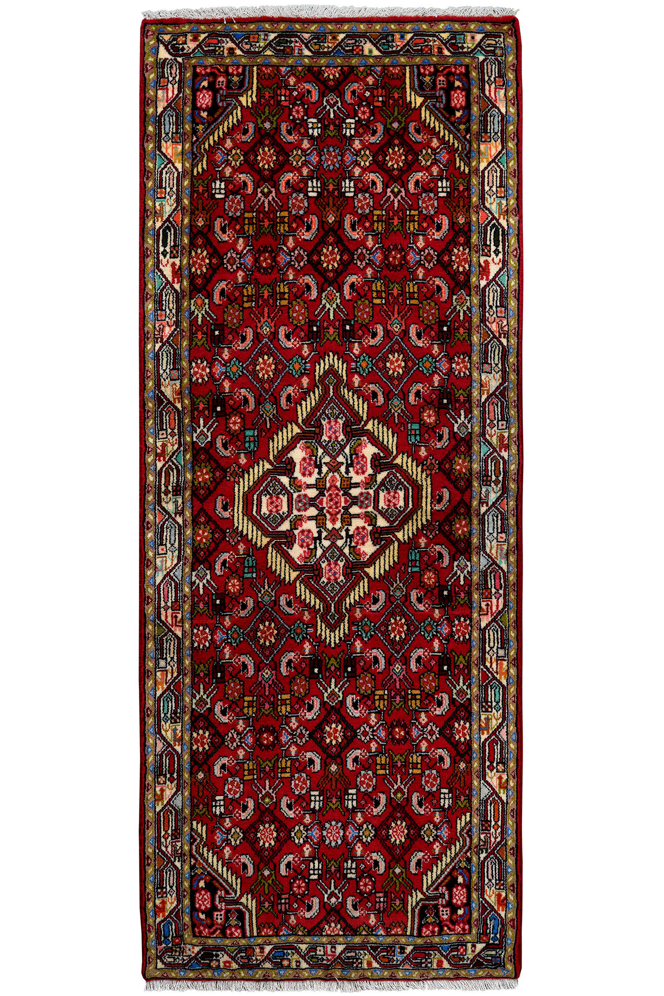 TEPPICH Assadabad Rot 204/79 cm Schurwolle - Rot, Textil (79/204cm) - Looma