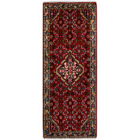 TEPPICH Assadabad Rot 204/79 cm Schurwolle - Rot, Textil (79/204cm) - Looma