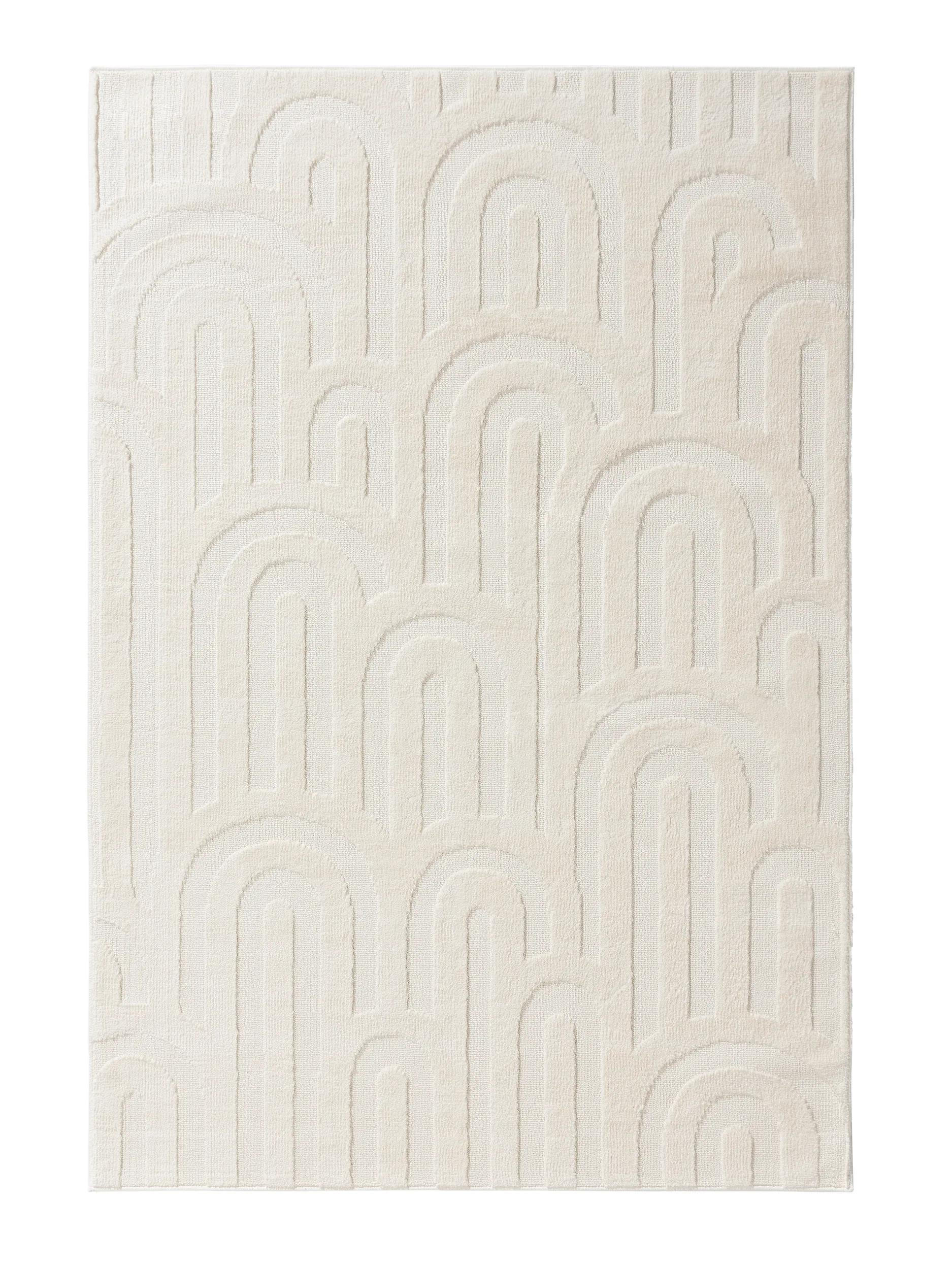 benuta Teppich Creme 160x230 cm