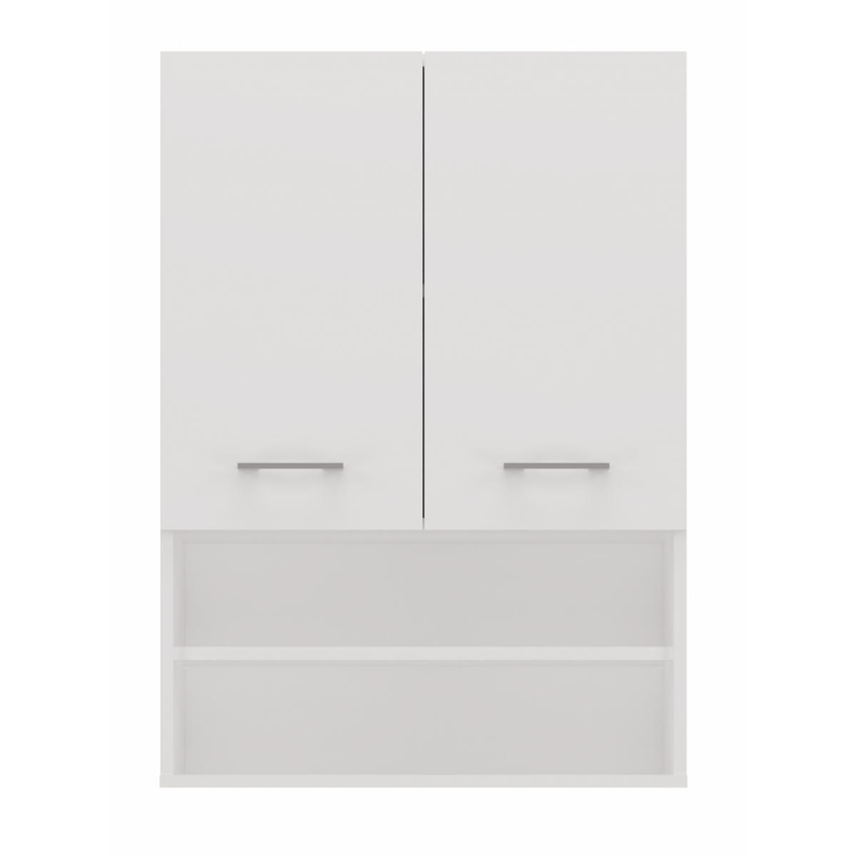 BADEZIMMERSCHRANK Weiß 64/90/30 - Weiß, Holzwerkstoff (64/90/30cm) - RAUMHIRSCH FURNITURE