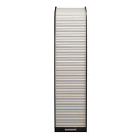 JALOUSIESCHRANK Eadi 46 x 44 x 192 Rollladenschrank Schwarzstahl/Weiß - Schwarz/Weiß, Holz (46/192/44cm) - 58aufmkessel