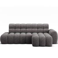 ECKSOFA Lorveno R - Grau (Aura 04) - Grau, Holzwerkstoff (283/165cm)