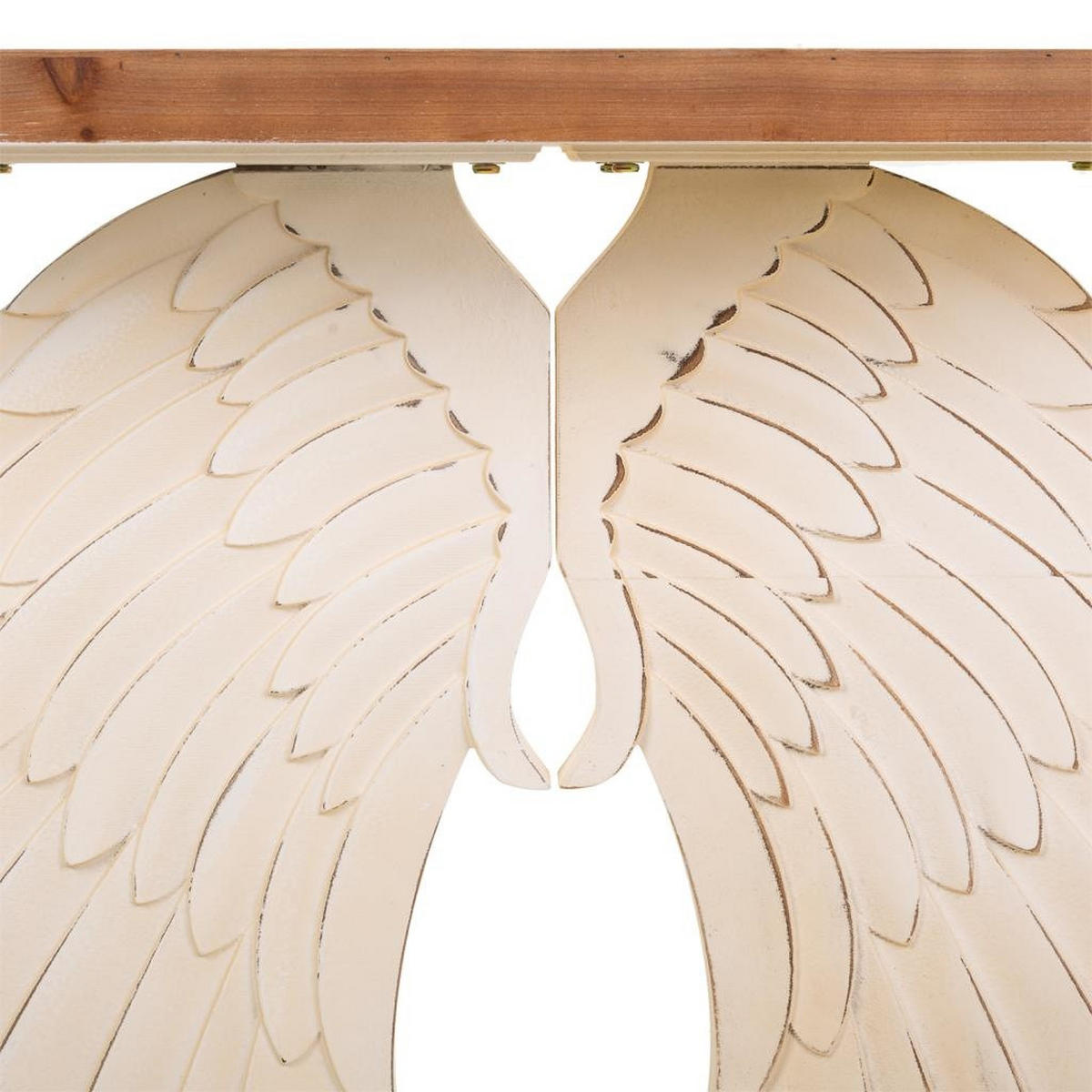 FLURTISCH aus Holz, Weiß,150x40x101 - Beige, Holz (40/150/101cm) - Wanderlust