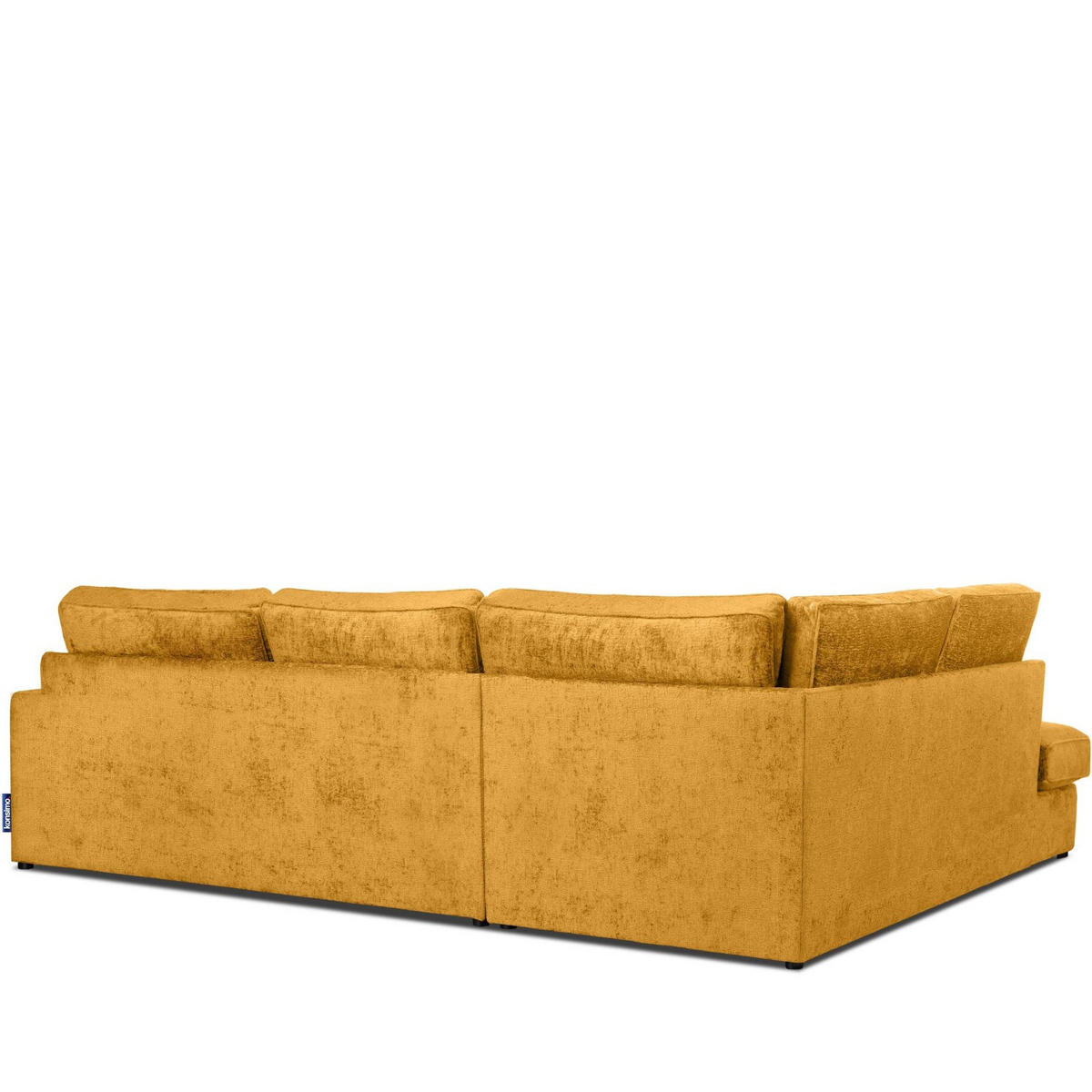 ECKSOFA LINKS IMPERA Modern 4/5 Sitzer, Senfgelb - Currygelb, Textil (314/224cm) - KONSIMO®