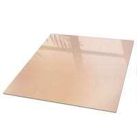 TISCHPLATTE 50x50 cm – Beige Farbverlauf - Weiß, Glas (0.4/50/50cm) - Wallfluent