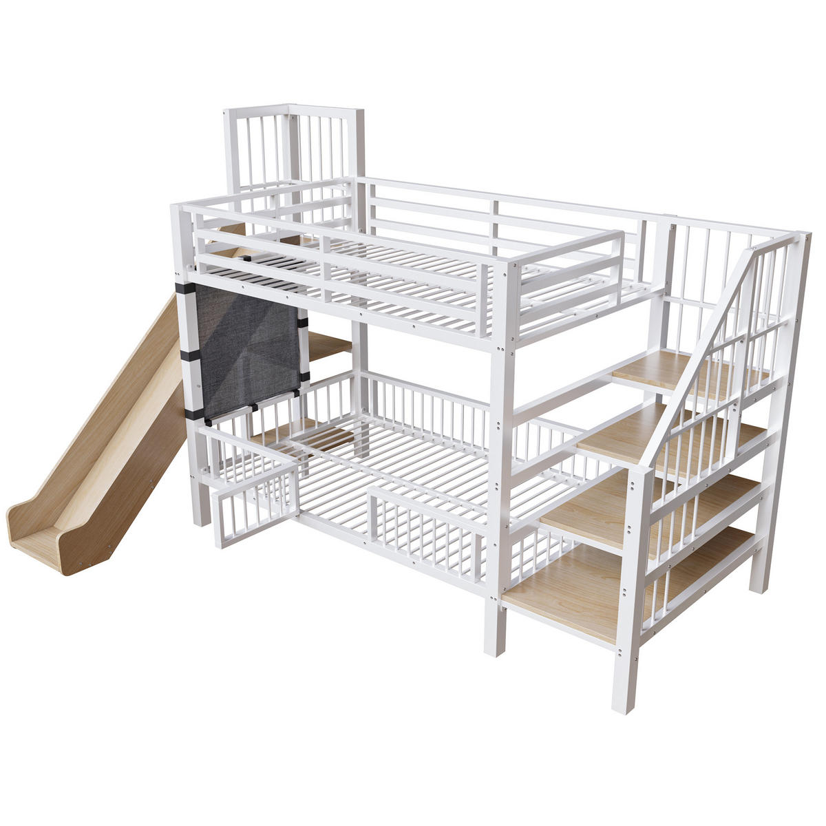 HOCHBETT Metall 90/200 cm Weiß - Weiß, Metall - Raumix