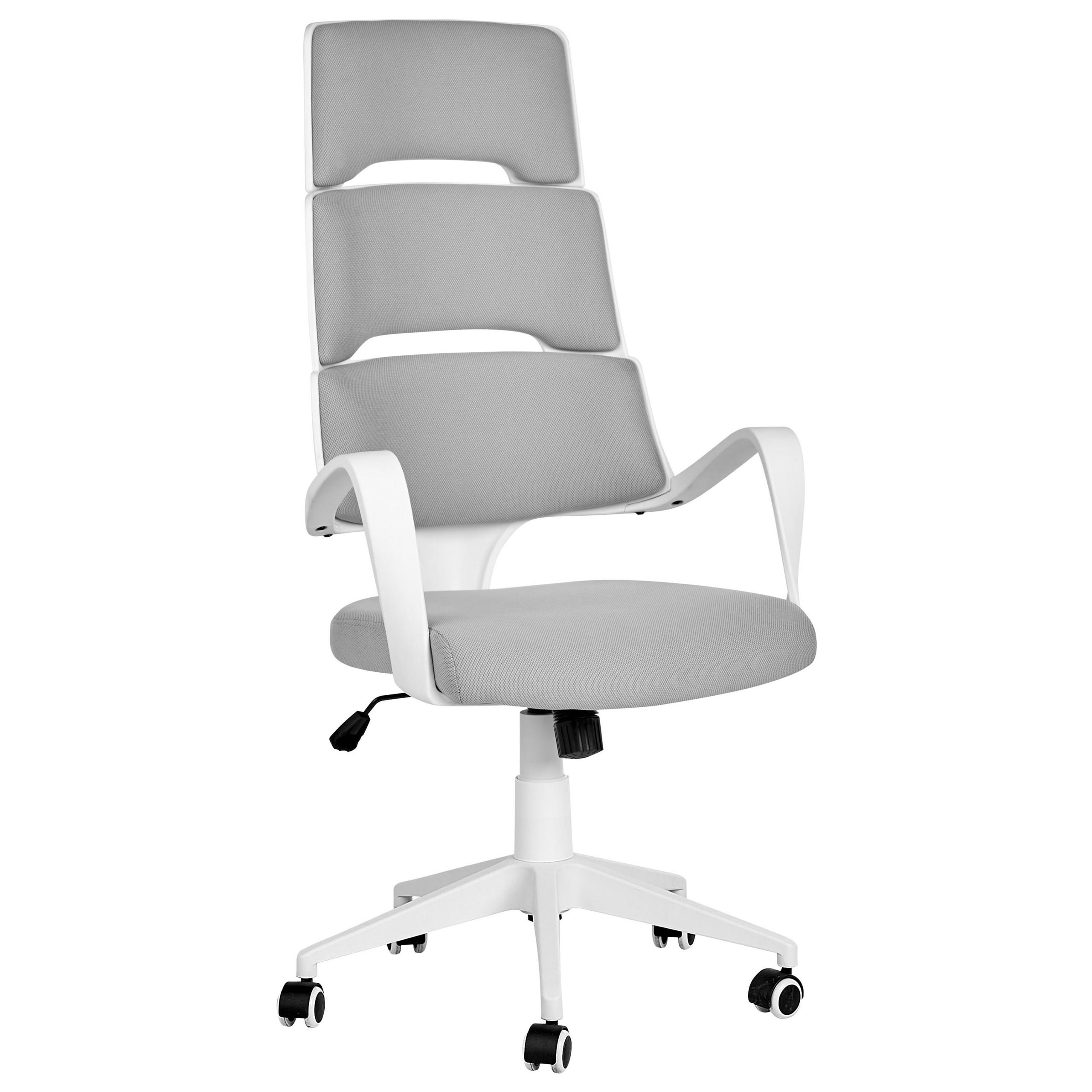 BÜROSTUHL Kunststoff Grau Grandiose - Grau, Textil (66/118/52cm) - Beliani