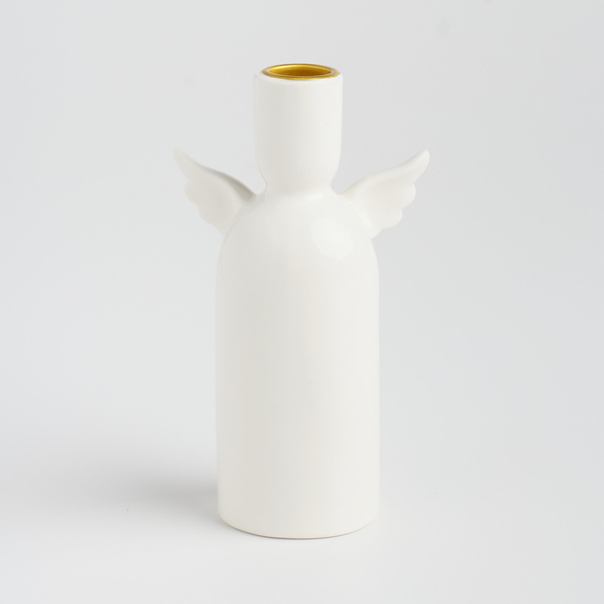 KERZENSTÄNDER Astara - Weiß, Keramik (6/17/9.5cm) - home&you
