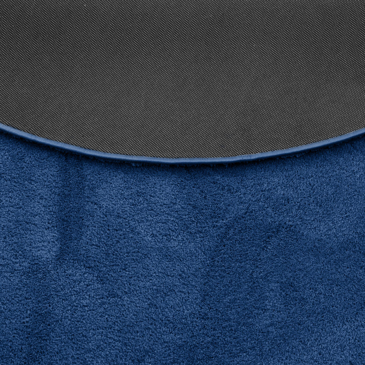 HOCHFLOR SUPER SOFT TEPPICH SILKY RUND - Dunkelblau, Textil (160/160cm) - Pergamon
