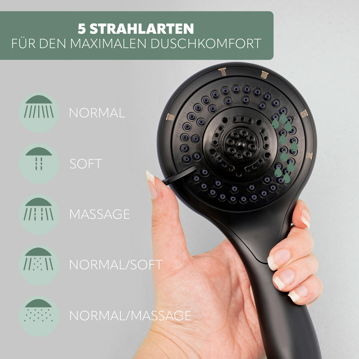 BRAUSESTANGENSET, schwarz - Schwarz, Metall (11/71.5/16.5cm) - bremermann