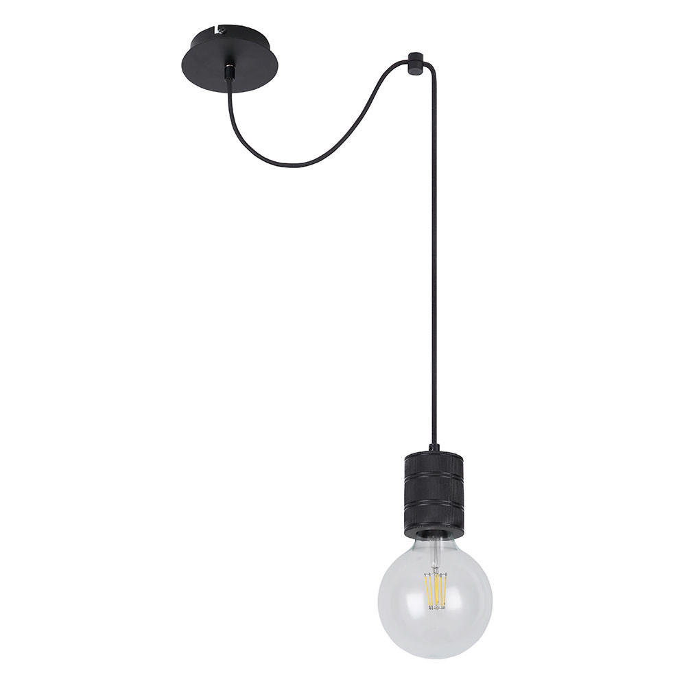 Globo Lighting Hängeleuchte Schwarz 12x160x12 cm