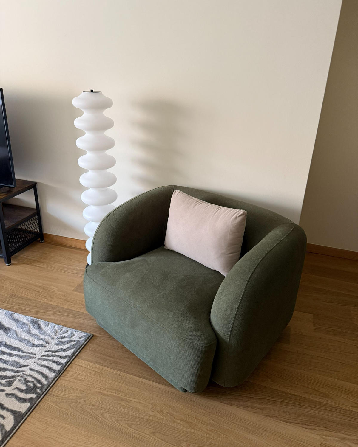 SESSEL Grün Skjanes - Grün, Textil (102/69/81cm) - Beliani