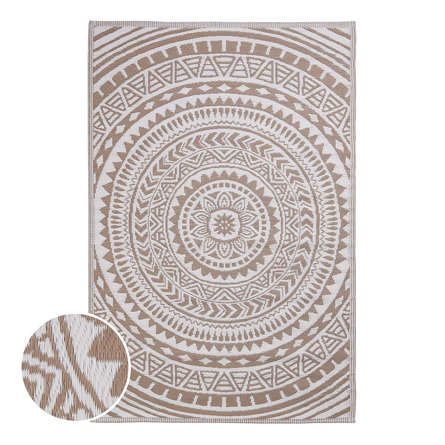 IN-/OUTDOORTEPPICH Colour Clash - Beige, Kunststoff (180/118cm) - Butlers