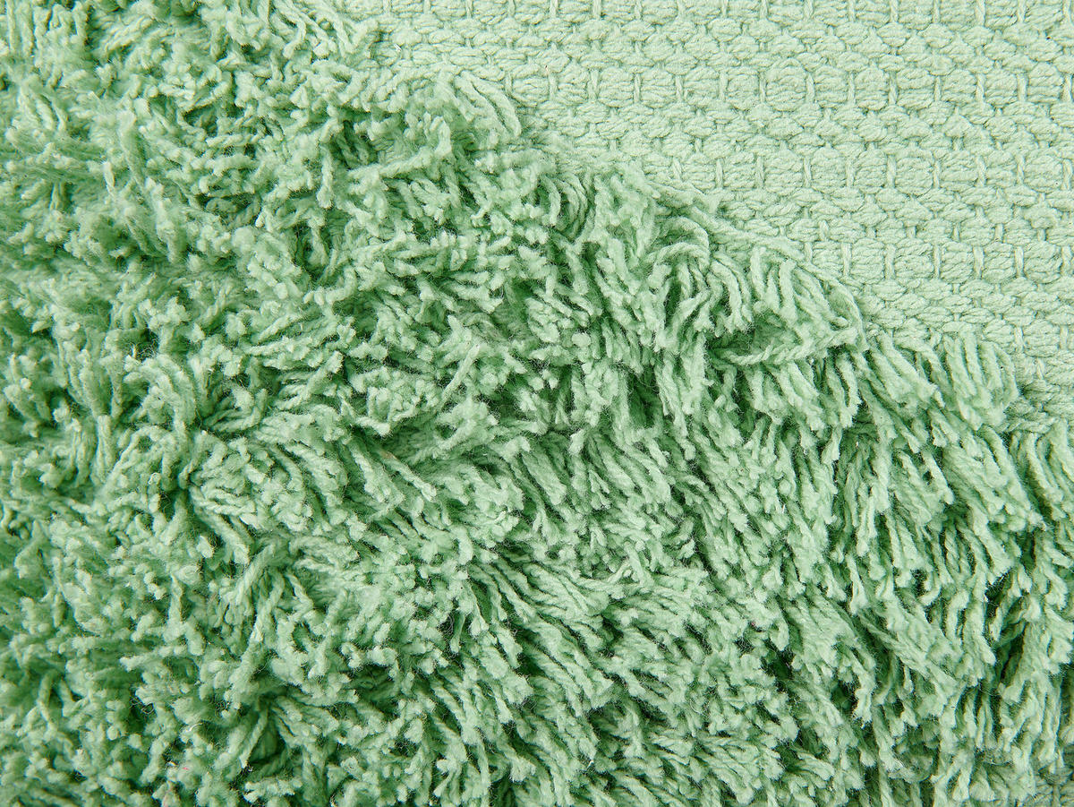 DEKOKISSEN 2er-Set Hellgrün 45/45 cm Rhoeo - Hellgrün, Naturmaterialien/Textil (45/45cm) - Beliani