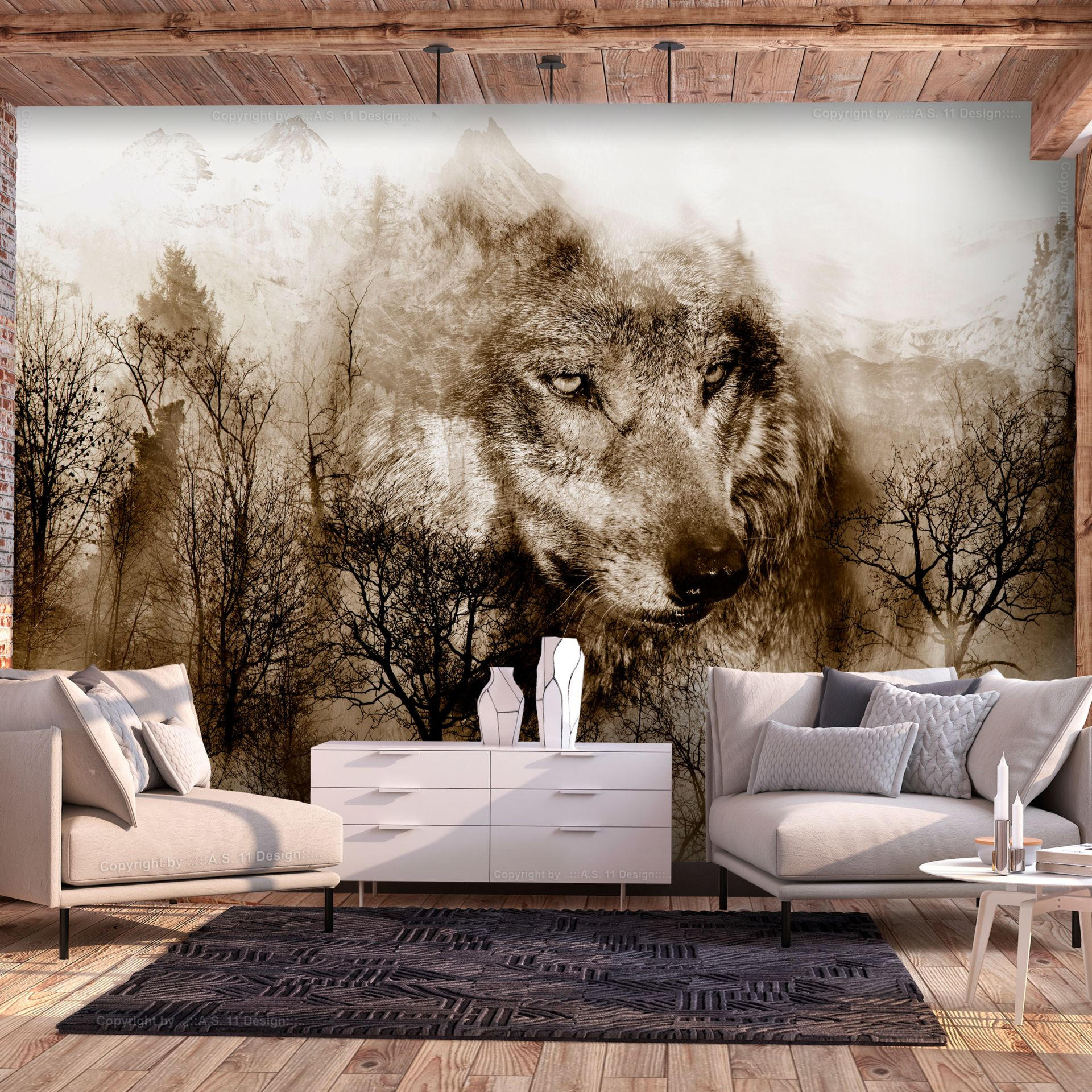 VLIESTAPETE Braun 250/175 cm - Beige/Braun, Textil (250/1cm) - KUNSTLOFT