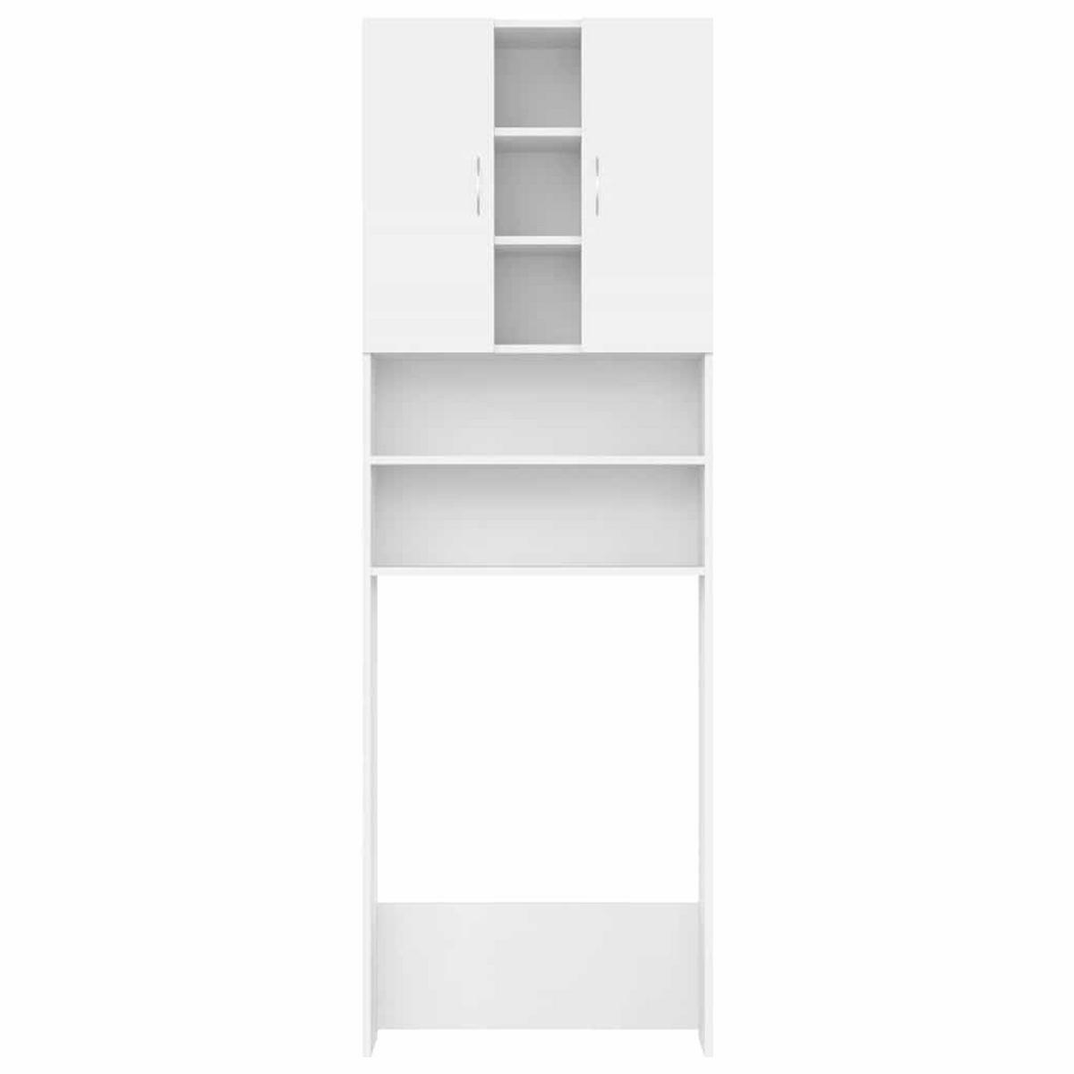 WASCHMASCHINENSCHRANK Weiß 64/25,5/190 Cm - Weiß, Holz (25.5/190/64cm) - vidaXL